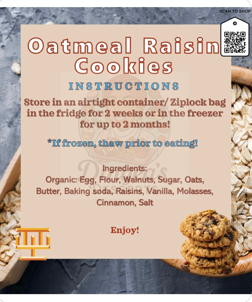 🌾Oatmeal Raisin Cookies🌾